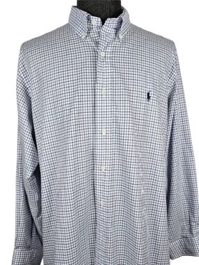Ralph Lauren Classic Fit Men's Long Sleeve Button Down Collar Pony Size XXL